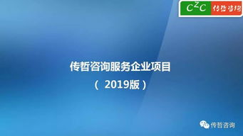 傳哲咨詢服務企業項目 2019版 企業咨詢——智啟未來，共創價值